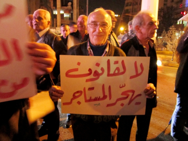 «لا لقانون يهجّر الناس» - اعتصام ٣ كانون الثاني ٢٠١٤ في ساحة ساسين